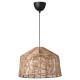 Lampa wisząca, czarny/rattan KAPPELAND / HAVSDJUP 496.040.51