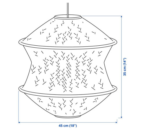 Lampa wisząca, beżowy/czarny BLÅSTÅNG / HAVSDJUP 496.203.34