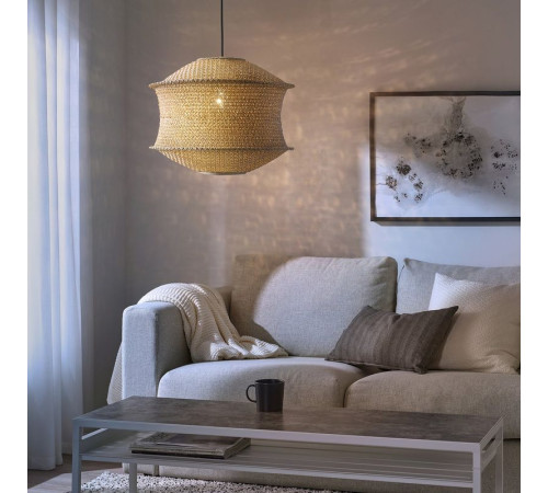 Lampa wisząca, beżowy/czarny BLÅSTÅNG / HAVSDJUP 496.203.34