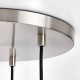Lampa wisząca/3 lampki, niklowano/szary szkło HÖGVIND 504.929.29