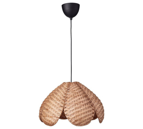 Lampa wisząca, wykonano ręcznie rattan/czarny SANDKORN / HAVSDJUP 596.127.86