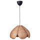 Lampa wisząca, wykonano ręcznie rattan/czarny SANDKORN / HAVSDJUP 596.127.86