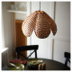 Lampa wisząca, wykonano ręcznie rattan/czarny SANDKORN / HAVSDJUP 596.127.86