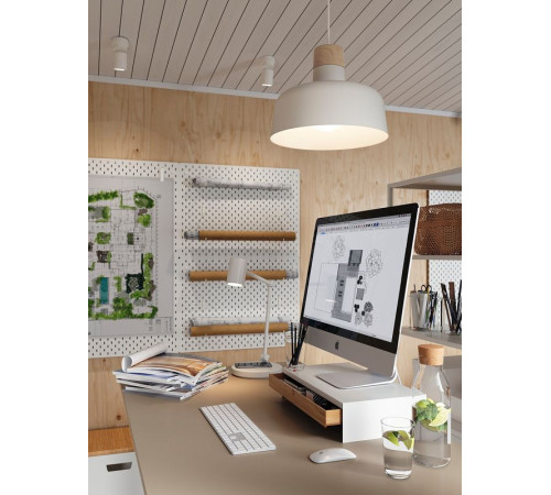 Lampa wisząca, biały/brzoza BUNKEFLO 604.883.90