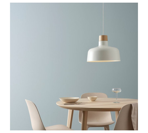 Lampa wisząca, biały/brzoza BUNKEFLO 604.883.90