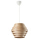 Lampa wisząca, okleina dębowa bejcowana na biało/biały DYKARKLOCKA / HAVSDJUP 696.040.45