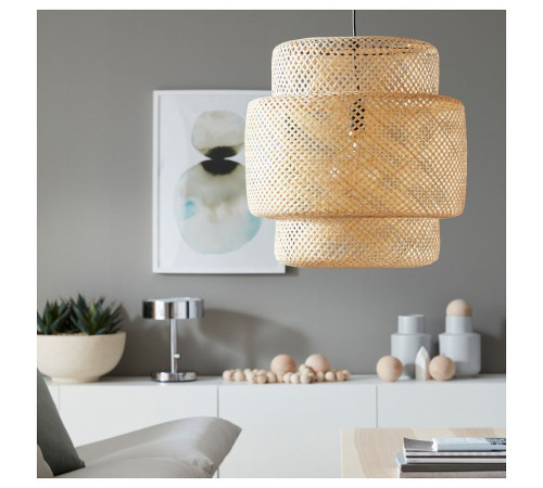 Lampa wisząca, bambus/wykonano ręcznie SINNERLIG 703.116.97