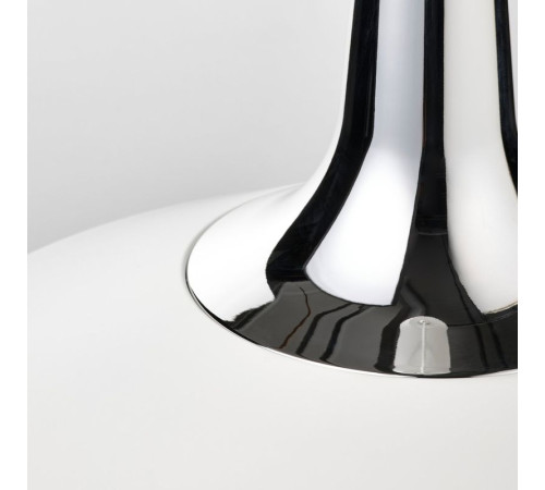 Lampa wisząca, efekt chromowania/biały FYRTIOFYRA 705.108.85
