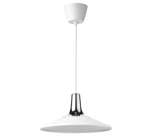Lampa wisząca, efekt chromowania/biały FYRTIOFYRA 705.108.85