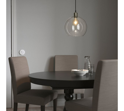 Lampa wisząca, szkło bezbarwne/niklowano JAKOBSBYN / JÄLLBY 793.880.60