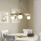 Lampa wisząca, opalowa biel szkło/mosiądzowane AKTERSPRING 805.778.80