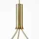 Lampa wisząca, opalowa biel szkło/mosiądzowane AKTERSPRING 805.778.80