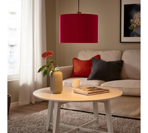 Lampa wisząca, czarny/ciemnoczerwony aksamit SUNNEBY / MOLNSKIKT 895.613.04