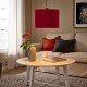 Lampa wisząca, czarny/ciemnoczerwony aksamit SUNNEBY / MOLNSKIKT 895.613.04