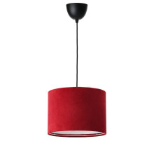 Lampa wisząca, czarny/ciemnoczerwony aksamit SUNNEBY / MOLNSKIKT 895.613.04