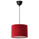 Lampa wisząca, czarny/ciemnoczerwony aksamit SUNNEBY / MOLNSKIKT 895.613.04