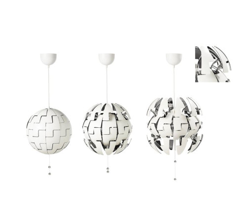 Lampa wisząca, biały/srebrny IKEA PS 2014 903.114.94
