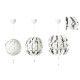 Lampa wisząca, biały/srebrny IKEA PS 2014 903.114.94