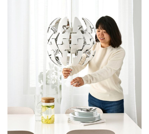Lampa wisząca, biały/srebrny IKEA PS 2014 903.114.94