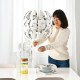 Lampa wisząca, biały/srebrny IKEA PS 2014 903.114.94