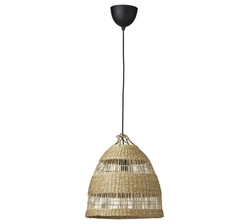 Lampa wisząca, wykonano ręcznie turzyca/czarny TORARED / HAVSDJUP 996.110.49