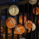 Girlanda LED, 24 lampki, na baterię słoneczną kula/pomarańczowy różowy SOLVINDEN 206.151.73