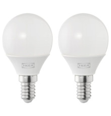 Żarówka LED E14 250 lumenów, kula opalowa biel SOLHETTA 005.839.84