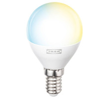 Żarówka LED E14 806 lumenów, smart białe spektrum/kula/mleczna biała KAJPLATS 006.113.12