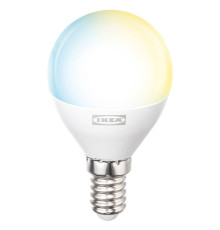 Żarówka LED E14 806 lumenów, smart białe spektrum/kula/mleczna biała KAJPLATS 006.113.12