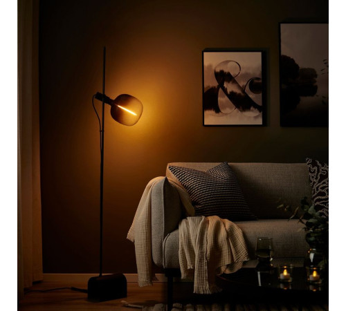 Żarówka LED E27 200 lumenów, w kształcie rurki czarny/szkło bezbarwne MOLNART 306.133.43