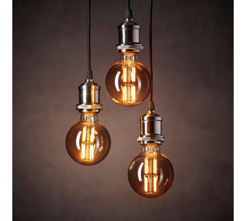 Żarówka LED E27 150 lumenów, kula szare szkło przezroczyste MOLNART 505.848.82