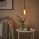 Żarówka LED E27 150 lumenów, kula szare szkło przezroczyste MOLNART 505.848.82