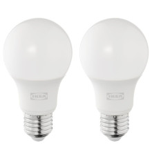 Żarówka LED E27 470 lumenów, kula opalowa biel SOLHETTA 505.914.82