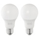 Żarówka LED E27 470 lumenów, kula opalowa biel SOLHETTA 505.914.82