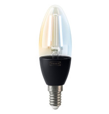 Żarówka LED E14 470 lumenów, smart białe spektrum/szkło bezbarwne KAJPLATS 606.114.94