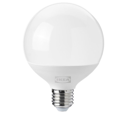 Żarówka LED E27 1521 lumenów, można przyciemniać/kula opalowa biel SOLHETTA 805.484.30