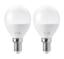 Żarówka LED E14 806 lumenów, można przyciemniać/kula opalowa biel SOLHETTA 905.493.30