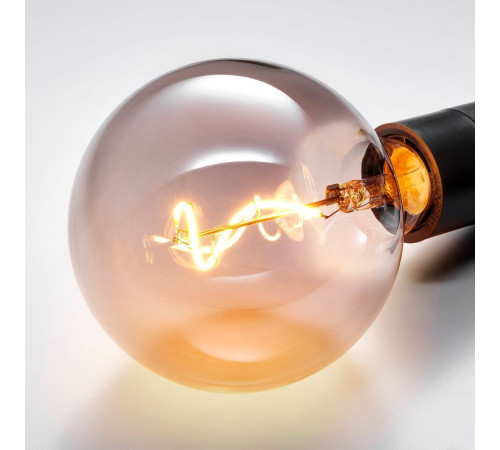 Żarówka LED E27 140 lumenów, kula szare szkło przezroczyste MOLNART 205.134.81
