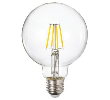 Żarówka LED E27 470 lumenów, można przyciemniać/kula szkło bezbarwne LUNNOM 406.148.27