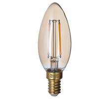 Żarówka LED E14 210 lumenów, można przyciemniać/żyrandol brązowe szkło przezroczyste LUNNOM 605.392.38