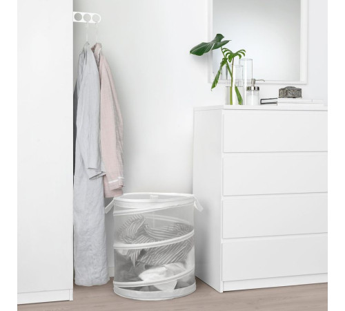 Kosz na pranie, biały FYLLEN 605.220.49