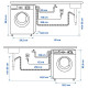 Стиральная машина, IKEA 500 UDDARP 705.254.67