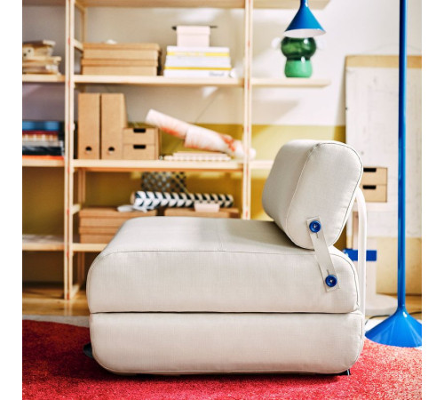 Кресло-реклайнер Skiftebo светло-серо-бежевое IKEA PS 2026 006.203.59