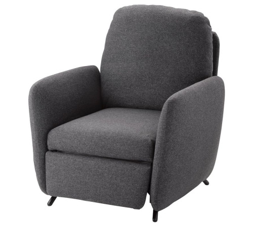 Fotel rozkładany, Gunnared ciemnoszary EKOLSUND 092.971.86