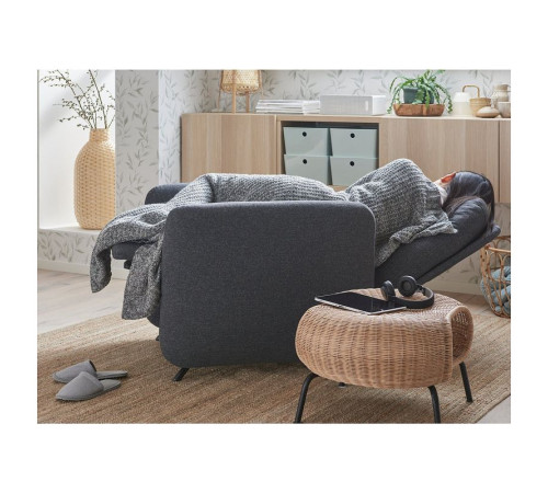Fotel rozkładany, Gunnared ciemnoszary EKOLSUND 092.971.86
