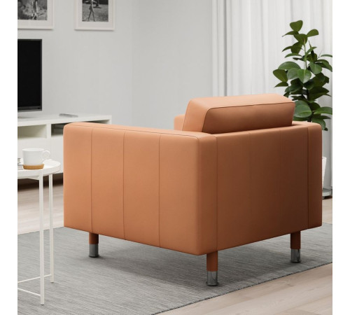 Fotel, Grann/Bomstad złoto-brązowy/metal LANDSKRONA 092.691.93