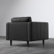 Fotel, Grann/Bomstad czarny/drewno/czarny LANDSKRONA 094.441.87