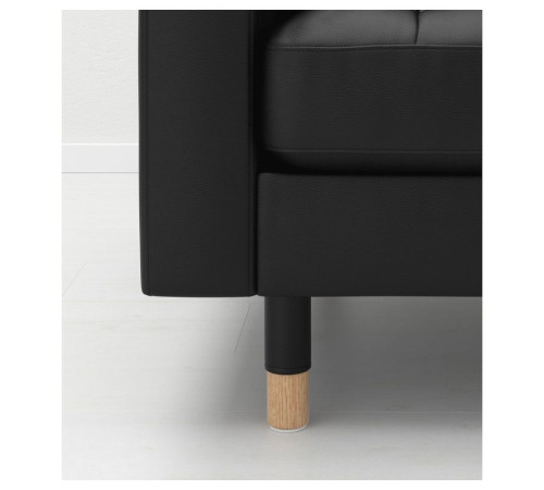 Fotel, Grann/Bomstad czarny/drewno LANDSKRONA 590.317.78