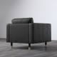 Fotel, Grann/Bomstad czarny/drewno LANDSKRONA 590.317.78
