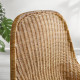 Fotel z poduszką, rattan/Risane naturalny FRYKSÅS 295.631.55
